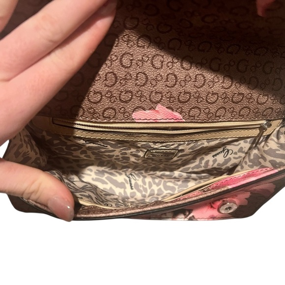 Guess Pink and Purple Floral Crossbody Bag - Picture 4 of 4